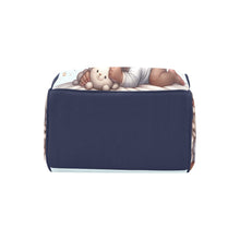 Load image into Gallery viewer, African American Baby Boy in Pajamas and Teddy Bear Diaper Backpack Multi-Function Backpack
