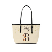 Load image into Gallery viewer, Tigger and Pooh Monogram Minimalist Leather Diaper Tote New Tote Bag