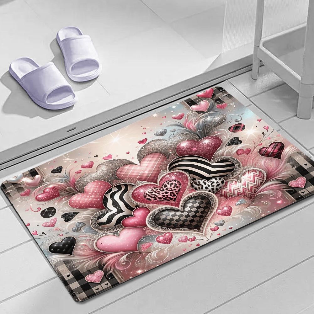 Hearts doormat