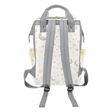 Load image into Gallery viewer, Baby Boy Blonde With Teddy Bear Moons and Stars Diaper Backpack Waterproof Backpack