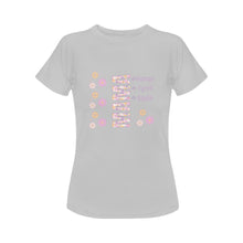 Load image into Gallery viewer, Personalized MAMA T-shirt With Kids Names Retro Floral in Classic Colors 100% Cotton Jersey Knit