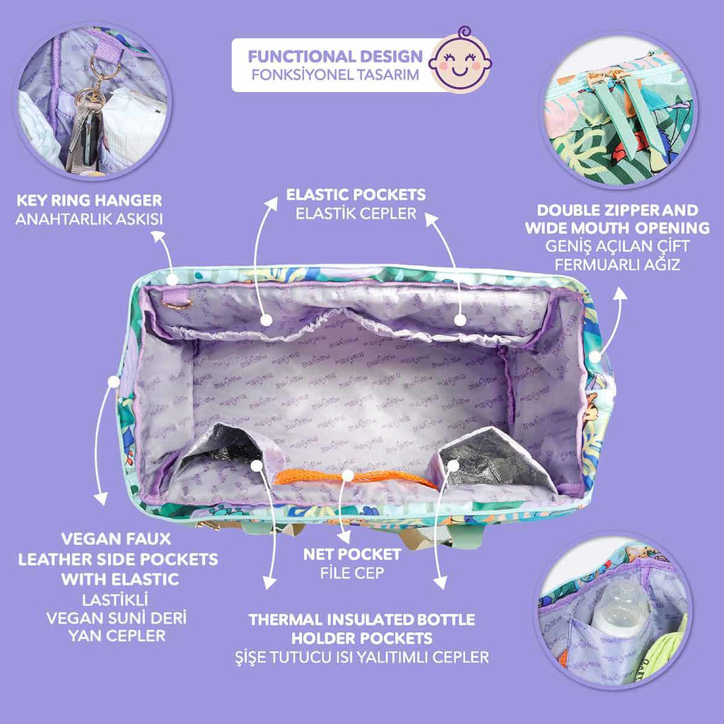 Milk&Moo Diaper Bag Jungle Friends