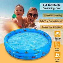 Load image into Gallery viewer, 51x13In Inflatable Swimming Pool Blow Up Family Pool For 3 Kids Foldable Swim Ball Pool