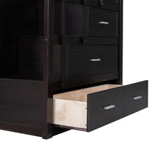 Load image into Gallery viewer, Twin Over Twin Bunk Bed with Trundle and Staircase, Espresso