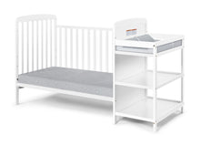 Load image into Gallery viewer, Ramsey 3-in-1 Convertible Crib and Changer Combo White