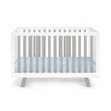 Livia 3-in-1 Convertible Island Crib White/Gray