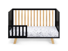 Load image into Gallery viewer, Livia 3-in-1 Convertible Island Crib Black/Natural
