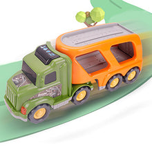 Load image into Gallery viewer, Toy Dinosaur for 2 3 4 Years Old Boys and Girls;  Car Transport Truck with Sound and Light;  6 Pack of 5&#39;&#39; Dinosaur Toys;  Educational Realistic Dinosaur Play Set