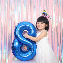 Load image into Gallery viewer, 1PCS 32INCH Party Decoration Blue Number Foil Balloon Discolor Digital Globos Birthday Baby Shower Supplies