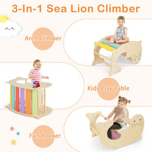 Load image into Gallery viewer, 7-in-1 Indoor Climbing Toys for Toddlers with Reversible Ramp