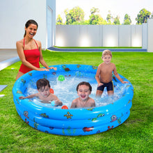 Load image into Gallery viewer, 51x13In Inflatable Swimming Pool Blow Up Family Pool For 3 Kids Foldable Swim Ball Pool