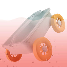 Load image into Gallery viewer, Children&#39;s Wheat Straw Little Boy Beach Pusher Toy Wagon