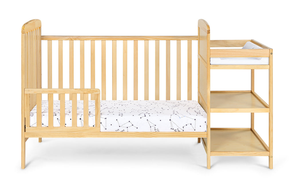 Ramsey Crib and Changer Combo Natural Wood