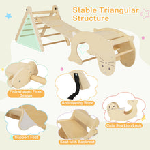 Load image into Gallery viewer, 7-in-1 Indoor Climbing Toys for Toddlers with Reversible Ramp
