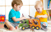 Load image into Gallery viewer, Toy Dinosaur for 2 3 4 Years Old Boys and Girls;  Car Transport Truck with Sound and Light;  6 Pack of 5&#39;&#39; Dinosaur Toys;  Educational Realistic Dinosaur Play Set