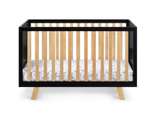 Load image into Gallery viewer, Livia 3-in-1 Convertible Island Crib Black/Natural