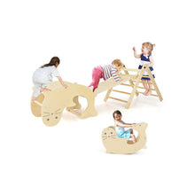 Load image into Gallery viewer, 7-in-1 Indoor Climbing Toys for Toddlers with Reversible Ramp