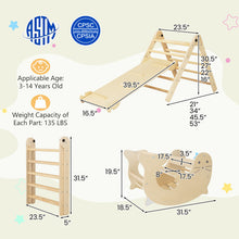 Load image into Gallery viewer, 7-in-1 Indoor Climbing Toys for Toddlers with Reversible Ramp