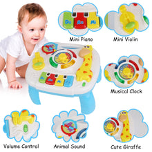 Load image into Gallery viewer, Toddler Musical Learning Table Educational Baby Toys Musical Activity Table Learning Center for 6+ Months Boys Girls Gift