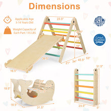 Load image into Gallery viewer, 7-in-1 Indoor Climbing Toys for Toddlers with Reversible Ramp