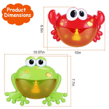 Load image into Gallery viewer, Frog Musical Bubble Bath Maker Baby Bath Toys for Bathtubs Toddler