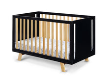 Load image into Gallery viewer, Livia 3-in-1 Convertible Island Crib Black/Natural