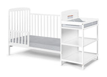 Load image into Gallery viewer, Ramsey 3-in-1 Convertible Crib and Changer Combo White