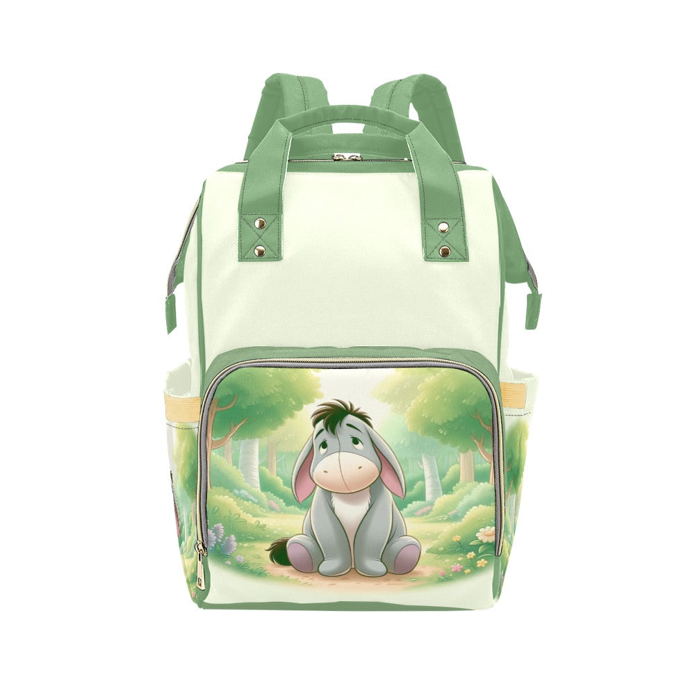 Personalized Diaper Bag - Pooh Friends in the 100 Acre Wood Diaper Bag Backpack - Gender Neutral Waterproof Mommy Bag