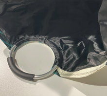 Load image into Gallery viewer, Teddy Bears on Gray Large Laundry Basket Round Laundry Hamper