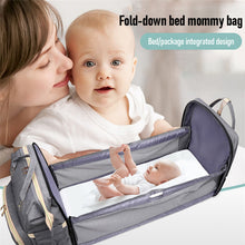 Load image into Gallery viewer, Diaper Bag Backpack With Expandable Play Area Changing Station - Large Capacity