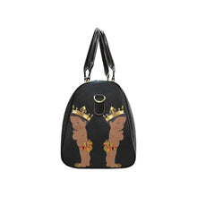 Load image into Gallery viewer, Custom Diaper Tote Bag - Ethnic Super Cute African American Baby Boy King - Black Travel Tote Baby Bag