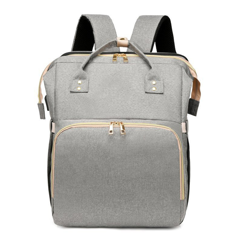 Diaper Bag Backpack With Expandable Play Area Changing Station - Large Capacity