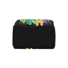 Load image into Gallery viewer, Designer Baby Bag With Cute Cartoon Dinosaurs - Waterproof Multifunction Backpack in Black