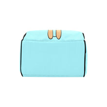 Load image into Gallery viewer, Designer Diaper Bag Lighter Skin African American Girl Electric Blue Waterproof Diaper Bag Backpack