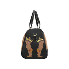 Load image into Gallery viewer, Custom Diaper Tote Bag - Ethnic Super Cute African American Baby Boy King - Black Travel Tote Baby Bag