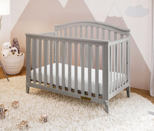 Load image into Gallery viewer, AFG Kali II 4-in-1 Convertible Crib with Toddler Guardrail in Gray