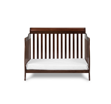AFG Athena Alice 3 in 1 Convertible Crib with Toddler Rail - Espresso