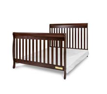 Load image into Gallery viewer, AFG Athena Alice 3 in 1 Convertible Crib with Toddler Rail - Espresso
