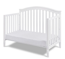 Load image into Gallery viewer, AFG Baby Furniture Kali II 4-in-1 Convertible Crib with Toddler Guardrail; White