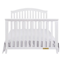 Load image into Gallery viewer, AFG Baby Furniture Kali II 4-in-1 Convertible Crib with Toddler Guardrail; White