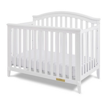 Load image into Gallery viewer, AFG Baby Furniture Kali II 4-in-1 Convertible Crib with Toddler Guardrail; White