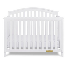 Load image into Gallery viewer, AFG Baby Furniture Kali II 4-in-1 Convertible Crib with Toddler Guardrail; White