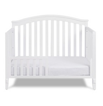 Load image into Gallery viewer, AFG Baby Furniture Kali II 4-in-1 Convertible Crib with Toddler Guardrail; White
