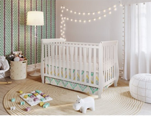 Load image into Gallery viewer, AFG Baby Naomi 4-in-1 Convertible Crib in Classic White Made of Solid Pine