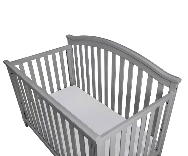 AFG Kali II 4-in-1 Convertible Crib with Toddler Guardrail in Gray