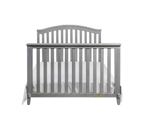 AFG Kali II 4-in-1 Convertible Crib with Toddler Guardrail in Gray