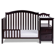 Load image into Gallery viewer, Athena 4566E AFG Kali 4-in-1 Crib with Changer - Espresso