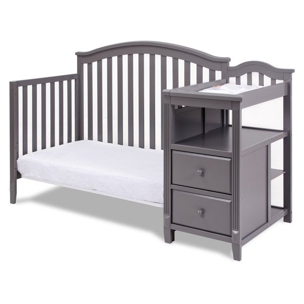 Athena 4566G AFG Kali 4-in-1 Crib with Changer - Grey