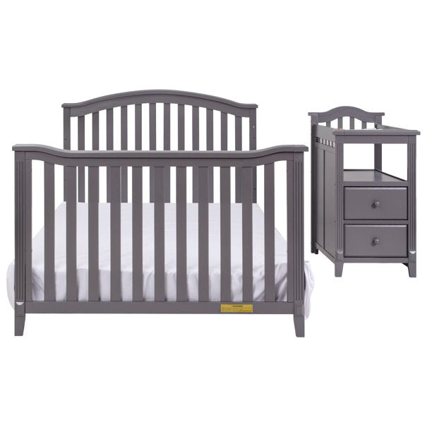 Athena 4566G AFG Kali 4-in-1 Crib with Changer - Grey