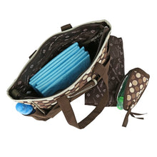 Load image into Gallery viewer, Mes Enfants Simplicity Series Marcel Microfiber Baby Bag - Brown